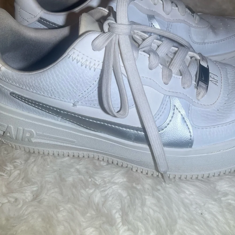 Nike Air Force women’s  White and Gray Sneakers size 6.5